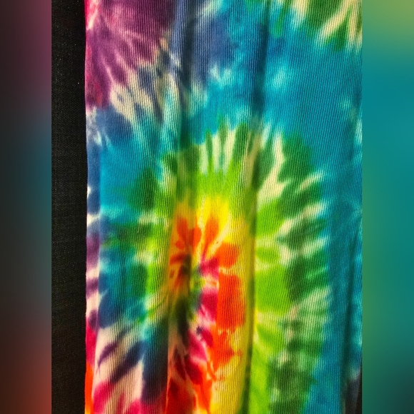 Tie dye 🌈 Rainbow cotton dress S - Picture 4 of 5